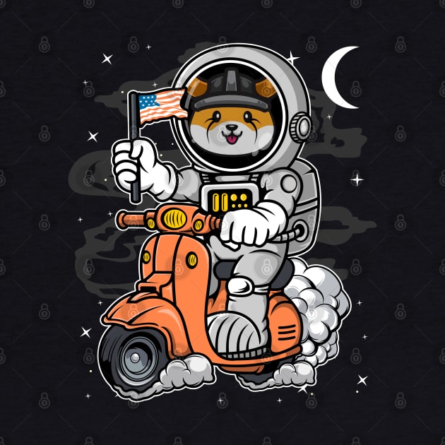 Astronaut Scooter Floki Inu Coin To The Moon Floki Army Crypto Token Cryptocurrency Blockchain Wallet Birthday Gift For Men Women Kids by Thingking About
